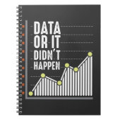 Data Nerd Behavior Analyst Statistics Scientist Notizblock (Vorderseite)