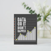 Data Nerd Behaviour Analyst Statistics Scientist Postkarte (Stehend Vorderseite)