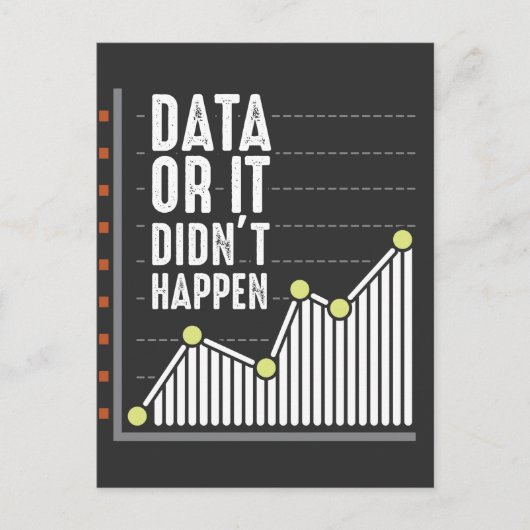 Data Nerd Behaviour Analyst Statistics Scientist Postkarte (Vorderseite)