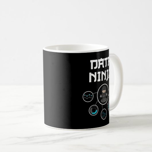 Data Ninja - Data Geek - Big Data Analysts Gift Kaffeetasse (VorderseiteRechts)