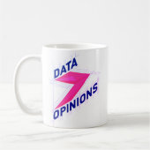 DATA > OPINIONS Mug | Geek Coffee Cup - Bright Kaffeetasse (Links)
