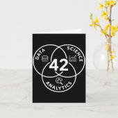 Data Science Analytics 42 Diagrammdesign Karte (Gelbe Blume)