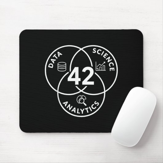 Data Science Analytics 42 Diagrammdesign Mousepad (Mit Mouse)