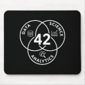 Data Science Analytics 42 Diagrammdesign Mousepad (Vorne)