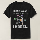 Data Science Modell Lustiger Computerwissenschaftl T-Shirt (Design vorne)
