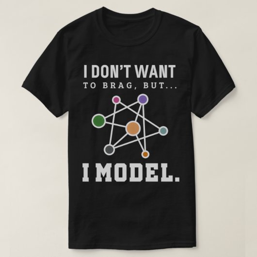 Data Science Modell Lustiger Computerwissenschaftl T-Shirt (Design vorne)