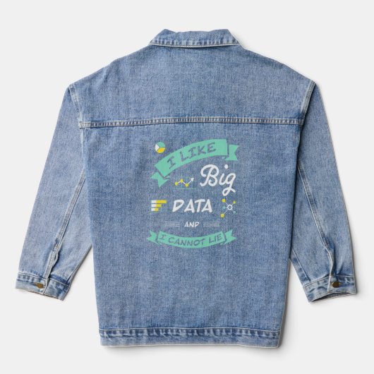 Data Scientist Analyst Machine Learning Funny Jeansjacke (Rückseite)