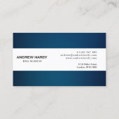 Data Scientist Business Card Visitenkarte (Rückseite)