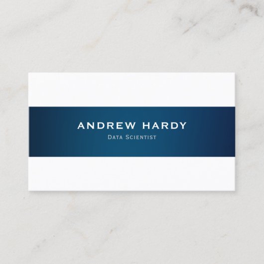 Data Scientist Business Card Visitenkarte (Vorderseite)