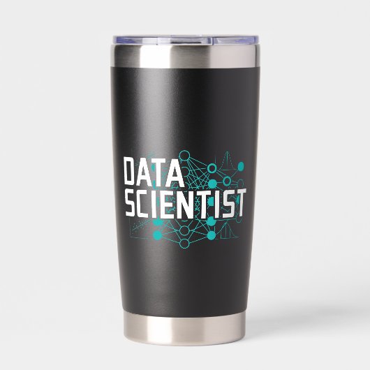 Data Scientist Data Analyst Geschenk Thermobecher (Vorderseite)