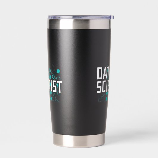 Data Scientist Data Analyst Geschenk Thermobecher (Links)