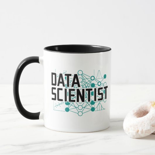 Data Scientist Data Analyst Gift Tasse (Mit Donut)
