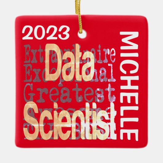 Data Scientist Extraordinaire CUSTOM Keramikornament (Vorderseite)