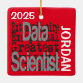 Data Scientist Extraordinaire CUSTOM Keramikornament (Rückseite)