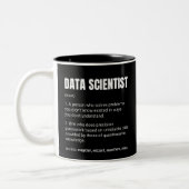 Data Scientist Funny Work Definition Zweifarbige Tasse (Links)