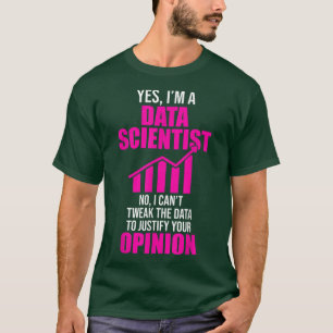 Data Scientist hilft bei der Auswertung von Datenw T-Shirt