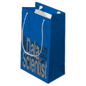 Data Scientist Kleine Geschenktüte (Rückseite Schrägansicht)