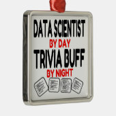 Data Scientist Lieben Trivia Ornament Aus Metall (Rechts)