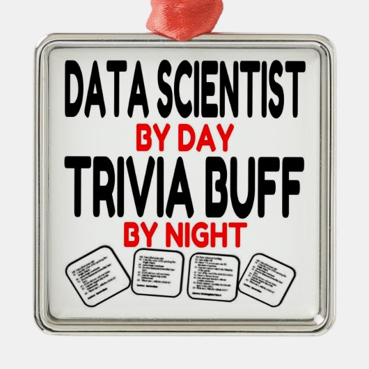 Data Scientist Lieben Trivia Ornament Aus Metall (Vorne)