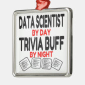 Data Scientist Lieben Trivia Ornament Aus Metall (Links)