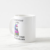 Data Scientist Llama Aint Got Zeit für Ihr Drama Kaffeetasse (Vorderseite Links)