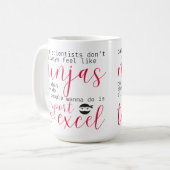 Data Scientist Ninjas (für Frauen in der Technik) Kaffeetasse (Vorderseite Links)