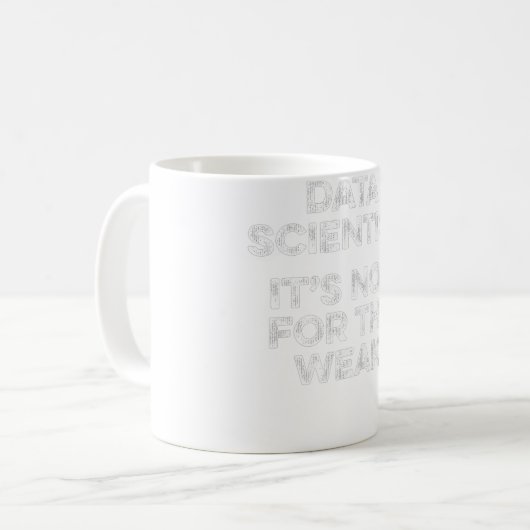 Data Scientist schwacher Data Science Mining Analy Kaffeetasse (Vorderseite Links)