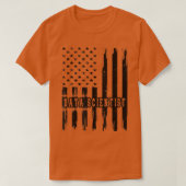 Data Scientist US Flag Machine Learning Data Scien T-Shirt (Design vorne)