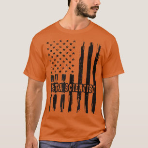 Data Scientist US Flag Machine Learning Data Scien T-Shirt