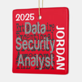 Data Security Analyst Extraordinaire CUSTOM Keramikornament (Links)