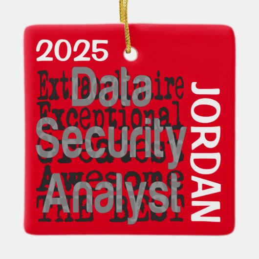 Data Security Analyst Extraordinaire CUSTOM Keramikornament (Vorderseite)