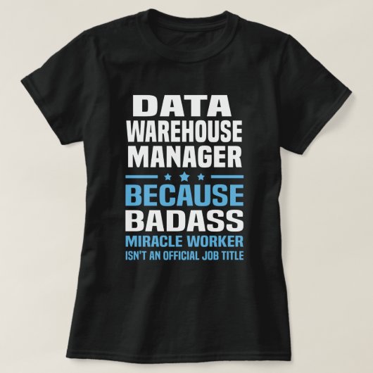 Data Warehouse Manager T-Shirt (Design vorne)