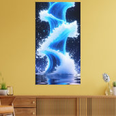 data wave formation and dissipation leinwanddruck (Insitu (Wohnzimmer))