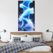 data wave formation and dissipation leinwanddruck (Insitu (Schlafzimmer))