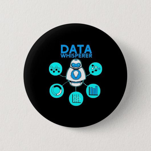 Data Whisperer Tech Engineer Mis Analyst Software  Button (Vorderseite)