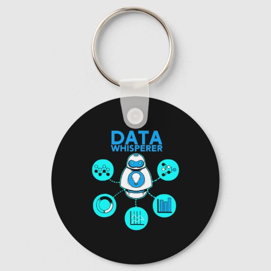 Data Whisperer Tech Ingenieur Mis Analyst Software Schlüsselanhänger (Vorderseite)