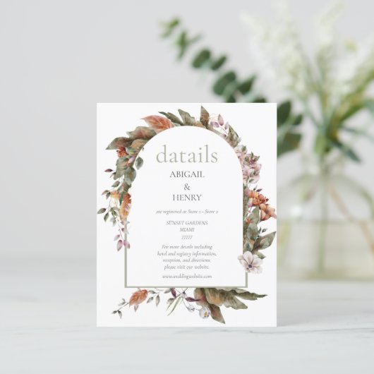 Datails zu Hochzeiten in der Herbstromantik (Stehend Vorderseite)