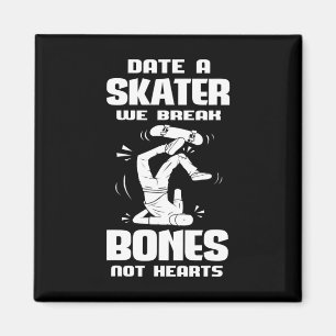 Date A Skater Skateboard Zubehör Longboard Ska Magnet