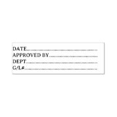 Date Approved By Dept General Ledger Business  Permastempel (Design)