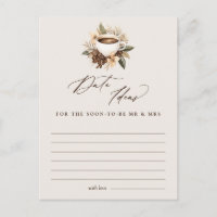 Date Ideas Floral Coffee Brautparty Game