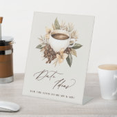 Date Ideas Floral Coffee Brautparty Sockelschild (In SItu)