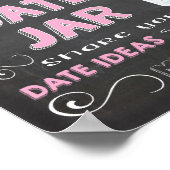 Date ideas jar chalkboard Poster (Ecke)