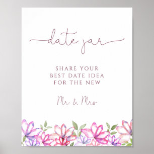 Date Jar Bridal Game Poster