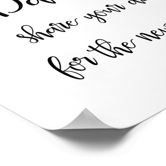 Date Jar Ideas Hochzeitszeichen Poster (Ecke)