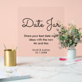 Date Jar Polterabend Acrylschild (Hochzeit)