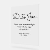 Date Jar Polterabend Acrylschild (Winkel)