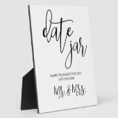 Date jar sign tabletop  Plaque Fotoplatte (Seite)