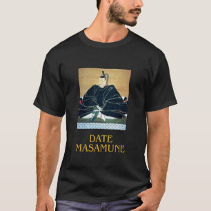 Date Masamune Einäugiger Drache Samurai Ukiyo-e-Po T-Shirt
