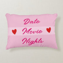Date Movie Nights Typografie Girl Pink