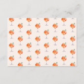 Date Night Aperol Spritz Brautparty Begleitkarte (Rückseite)